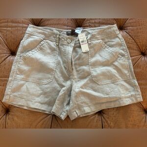 Tommy Bahama Tan Linen Cargo Shorts